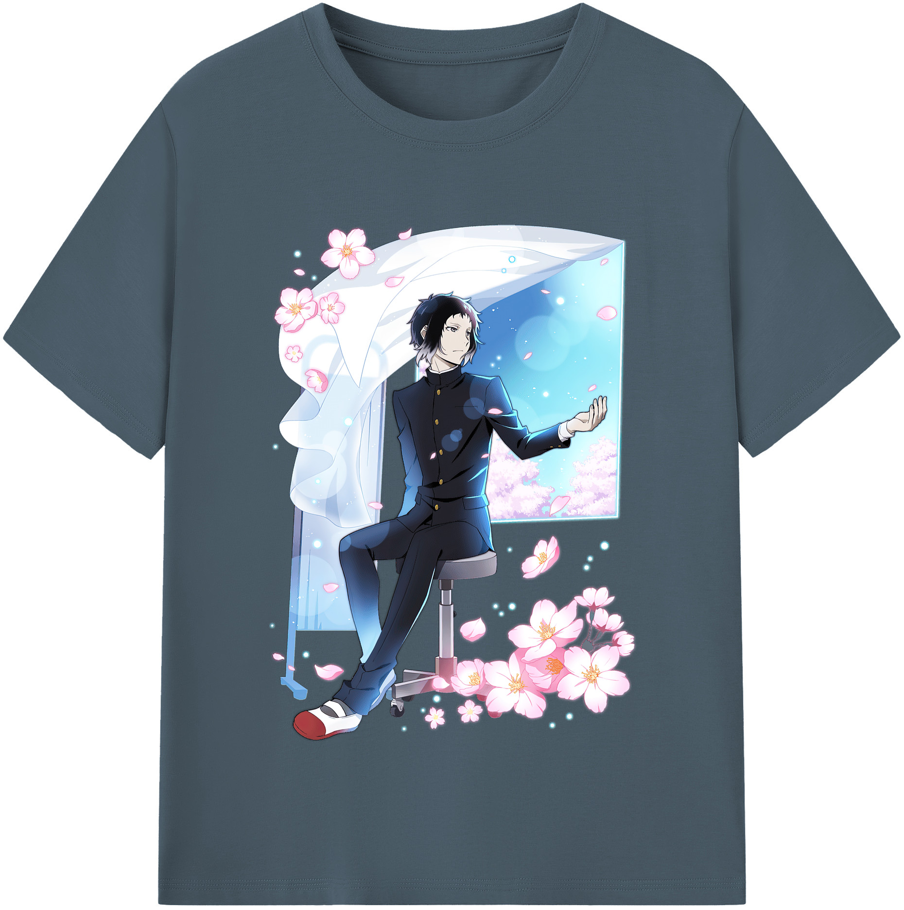 （画像用） 文豪ストレイドッグス Bungo Stray Dogs 綿100％半袖Tシャツ（フロントプリント）